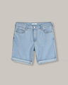 Bermuda Slim De Mezclilla Azul Cielo,AZUL CIELO